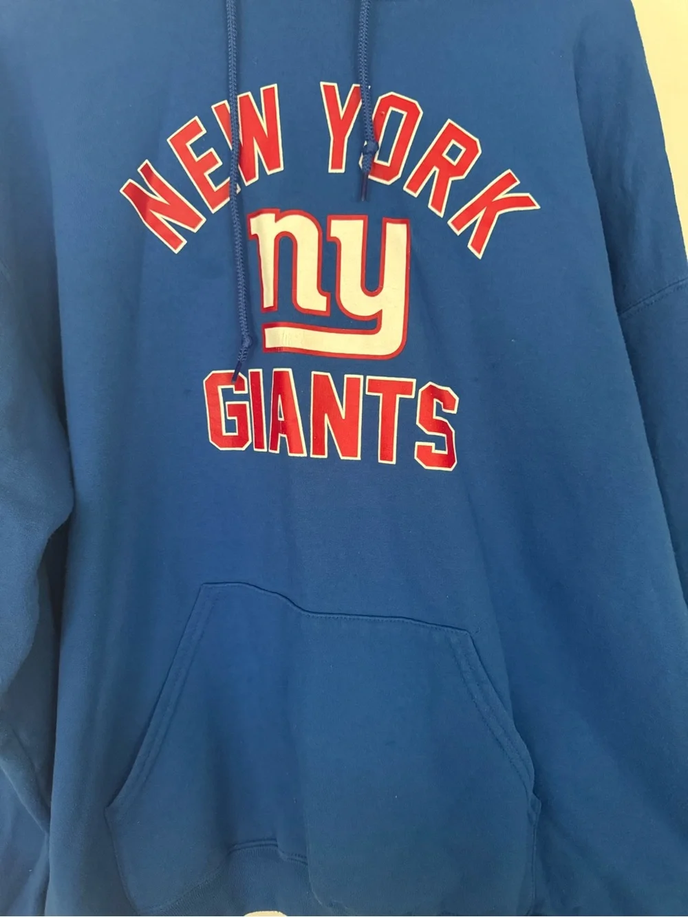 NFL New York Giants Blue Pullover Hoodie Sweatshirt XL Football Fan